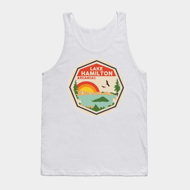 Lake Hamilton Arkansas Colorful Scene Tank Top by POD4